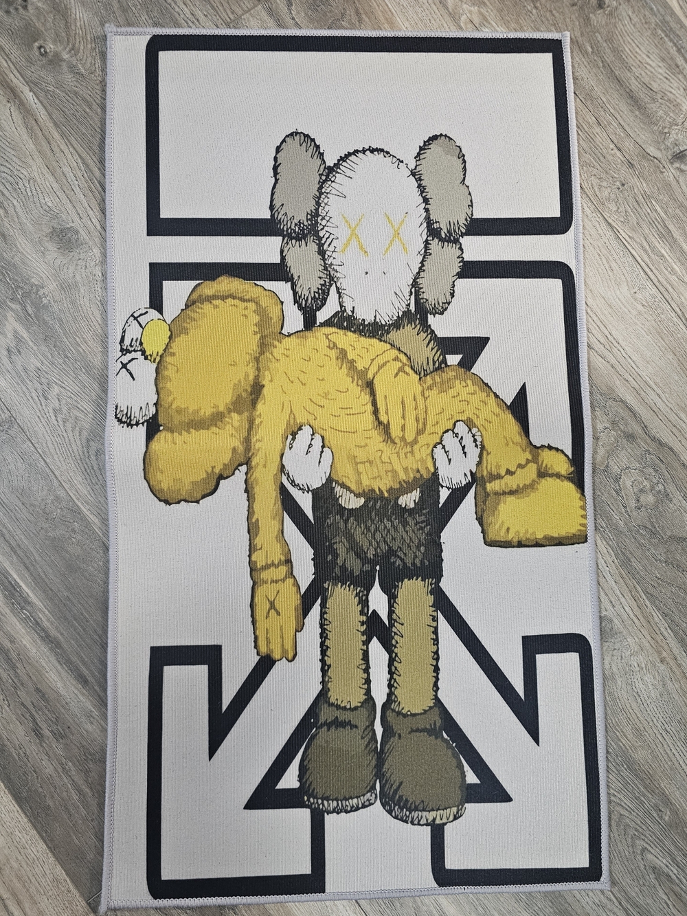 KAWS-Inspired Yellow Companion Wall Art Print